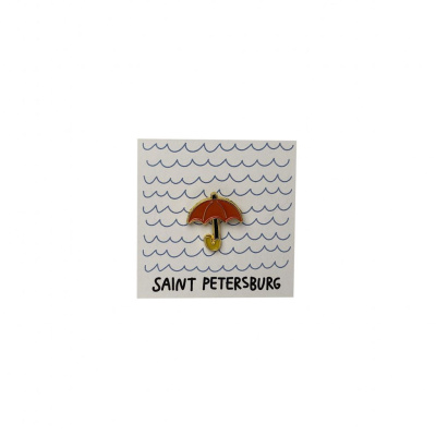 Значок эмалированный "Зонт"