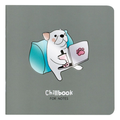 Записная книжка без линовки на скрепке MESHU "Chillbook" 170*170 мм 40 л 80 г