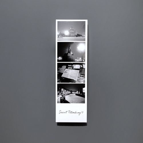 Закладка "Фотоколлаж. Сфинкс, ч/б"