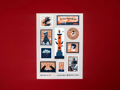 Стикеры "Марки Петербурга"