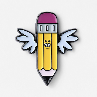 Значок эмалированный "Карандаш"