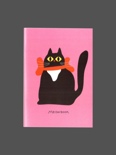 Блокнот нелинованный "Мяубук розовый" А6