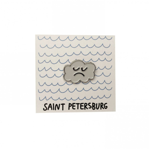 Значок эмалированный "Тучка"