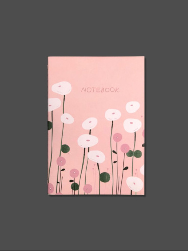 Тетрадь нелинованная "Нежные цветы" А5