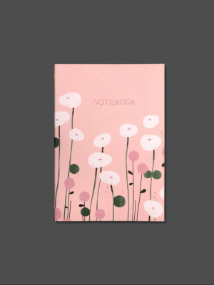 Тетрадь нелинованная "Нежные цветы" А5