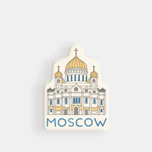 Стикер объемный "Москва. Храм Христа Спасителя"