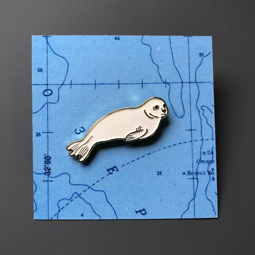 Значок металлический "Нерпа"