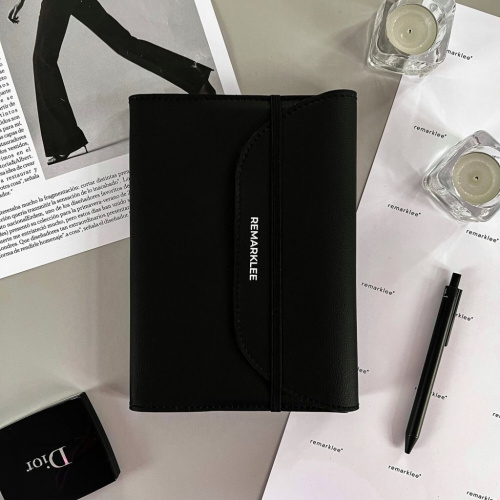 Кожаная обложка универсальная Remarklee "Чёрная"