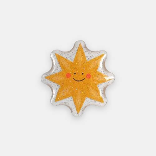 Стикер объемный с глиттером "Звёздочка"