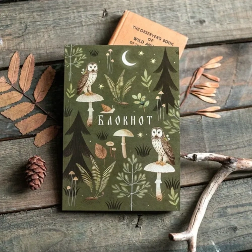 Блокнот Дворникова А. "Совы на грибах"