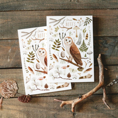 Блокнот Дворникова А. "Сипуха" белый