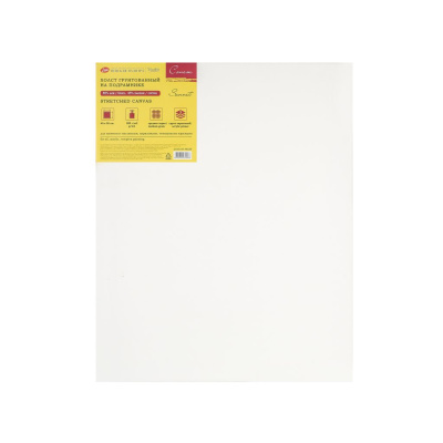Холст на подрамнике грунтованный "Сонет" 40х50 см, 380 г, 45% хлопок 55% лён, среднее зерно
