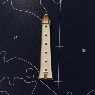 Значок эмалированный "Маяк Задний створный знак"