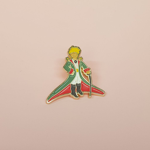 Значок эмалированный "Маленький принц" Принц с саблей