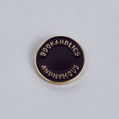 Значок эмалированный "Книгоголики" dark