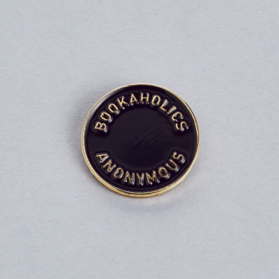Значок эмалированный "Книгоголики" dark