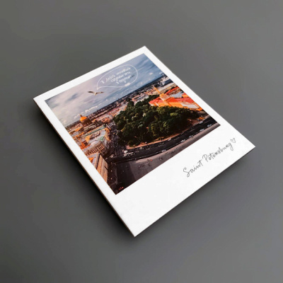 Магнит "Лети в Петербург. Фото" 70х85 мм