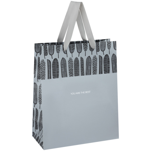 Пакет подарочный MESHU "Grey mood" 26*32*12 см