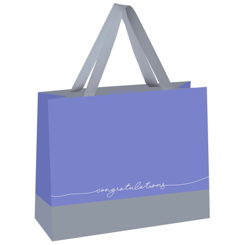 Пакет подарочный MESHU "Duotone. Gray-lavender" 23*18*10 см