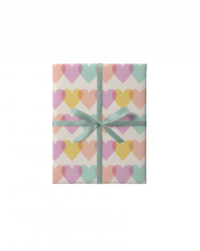 Бумага упаковочная "Love is in the air"