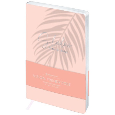 Ежедневник недатированный, кожзам Greenwich Line"Vision. Trendy rose" А5 136 л тон. блок, срез фольг