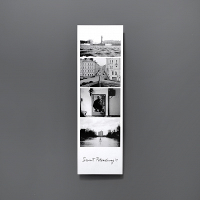 Закладка "Фотоколлаж. Ростральная колонна, ч/б"