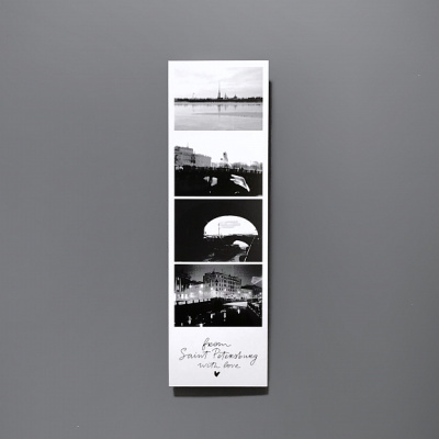 Закладка "Фотоколлаж. Птицы, ч/б"