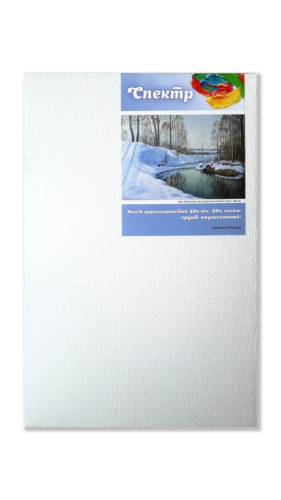 Холст на подрамнике грунтованный Реалистик СПЕКТР крупнозернистый 70х70 см