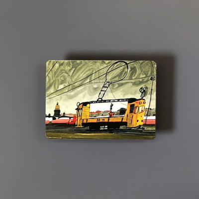 Магнит "Памятник Крузенштерну" 50х70 мм