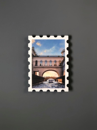 Открытка "Зимняя канавка" 93х67 мм