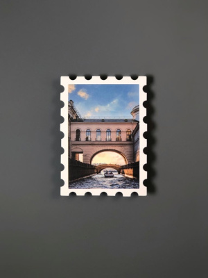 Открытка "Зимняя канавка" 93х67 мм