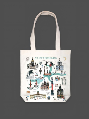 Сумка "Карта Петербурга"