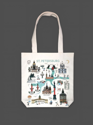 Сумка "Карта Петербурга"