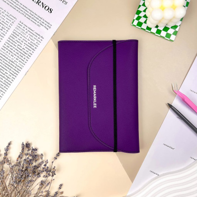 Кожаная обложка универсальная Remarklee "Фиолетовая"