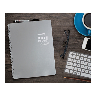 Блокнот - доска Mungyo "Board Note White" (листы: белый -3 шт , сетка - 1 шт, пленка -6 шт), 220?297