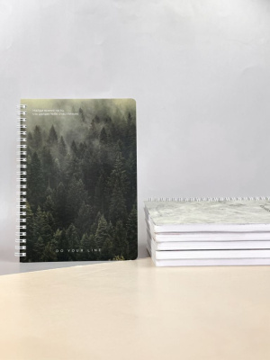 Планер ежедневник недатированный DoYourLine "Лес", А5, 166 страниц