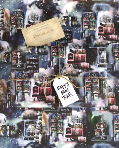 Бумага упаковочная "Dear mr. Potter"