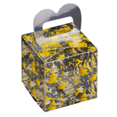 Складная коробка из PVC 5 х 5 х 5 см "Ёлочки"