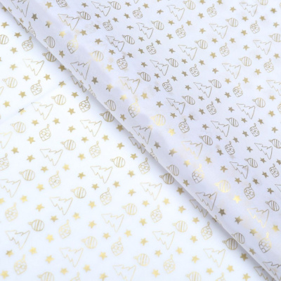 Бумага упаковочная тишью "Ёлочки",50 х 66 см