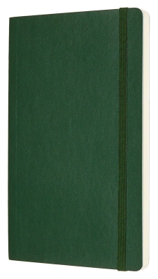 Записная книжка нелинованная Moleskine "Classic Soft" Large 13х21 см 192 стр., обложка мягкая зелена