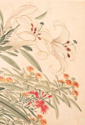 Блокнот Садовые цветы "Лилия"