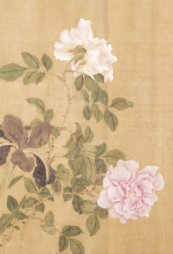 Блокнот Сто цветов фрагмент "Розы и ирис"