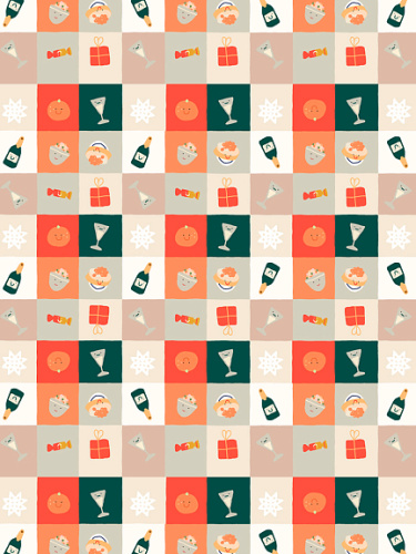 Упаковочная бумага "Как в детстве" 70х100 см