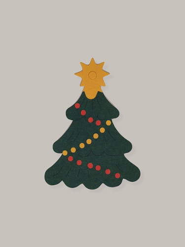 Бирка "Елочка со звездой"