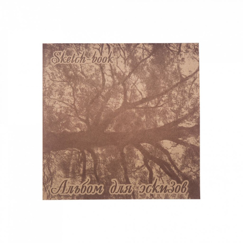 Альбом для эскизов крафт Лилия Холдинг "Дерево" 21х21см 40 л 70 г