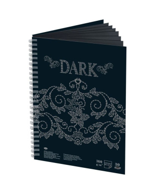 Блокнот для эскизов и зарисовок Лилия Холдинг "Dark" А4 30 л