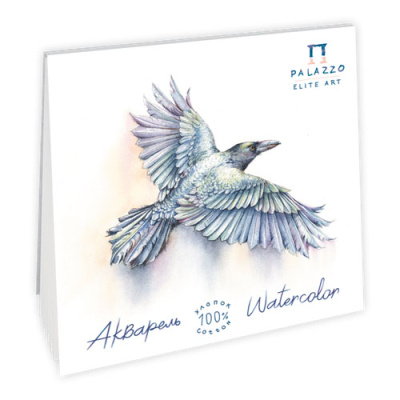 Планшет для акварели Лилия Холдинг "Ворон"20х20 см 15 л 300 г, 100% хлопок, белый