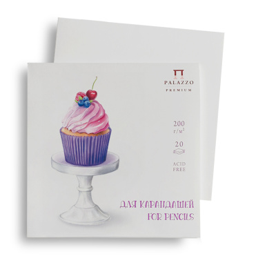 Планшет для графики Лилия Холдинг "Маленькие радости" 210х210 мм 20 л 200 г