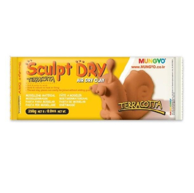 Глина для моделирования Mungyo "Sculpt Dry" 250 г террракотовая