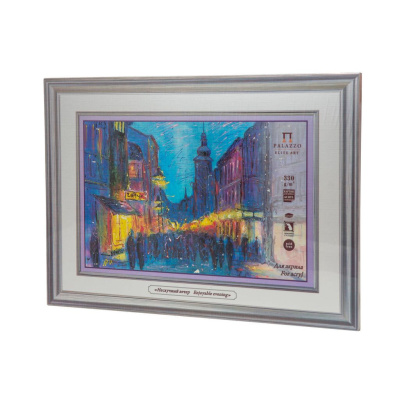 Картон для акрила Лилия Холдинг "Нескучный вечер" 50х70 см 330 г, 1л